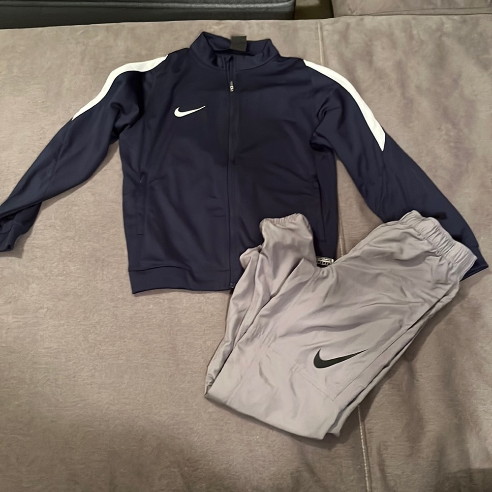 NWT Boys Nike Dri-Fit Zip Up Jacket and Boys Nike Pants
